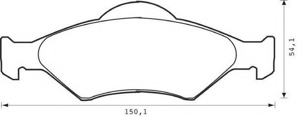 STOP 571996S Brake Pad Set, disc brake